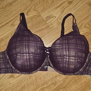 Torrid Purple Bra with Textured Design and Underwire
